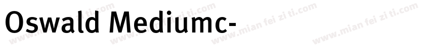 Oswald Mediumc字体转换